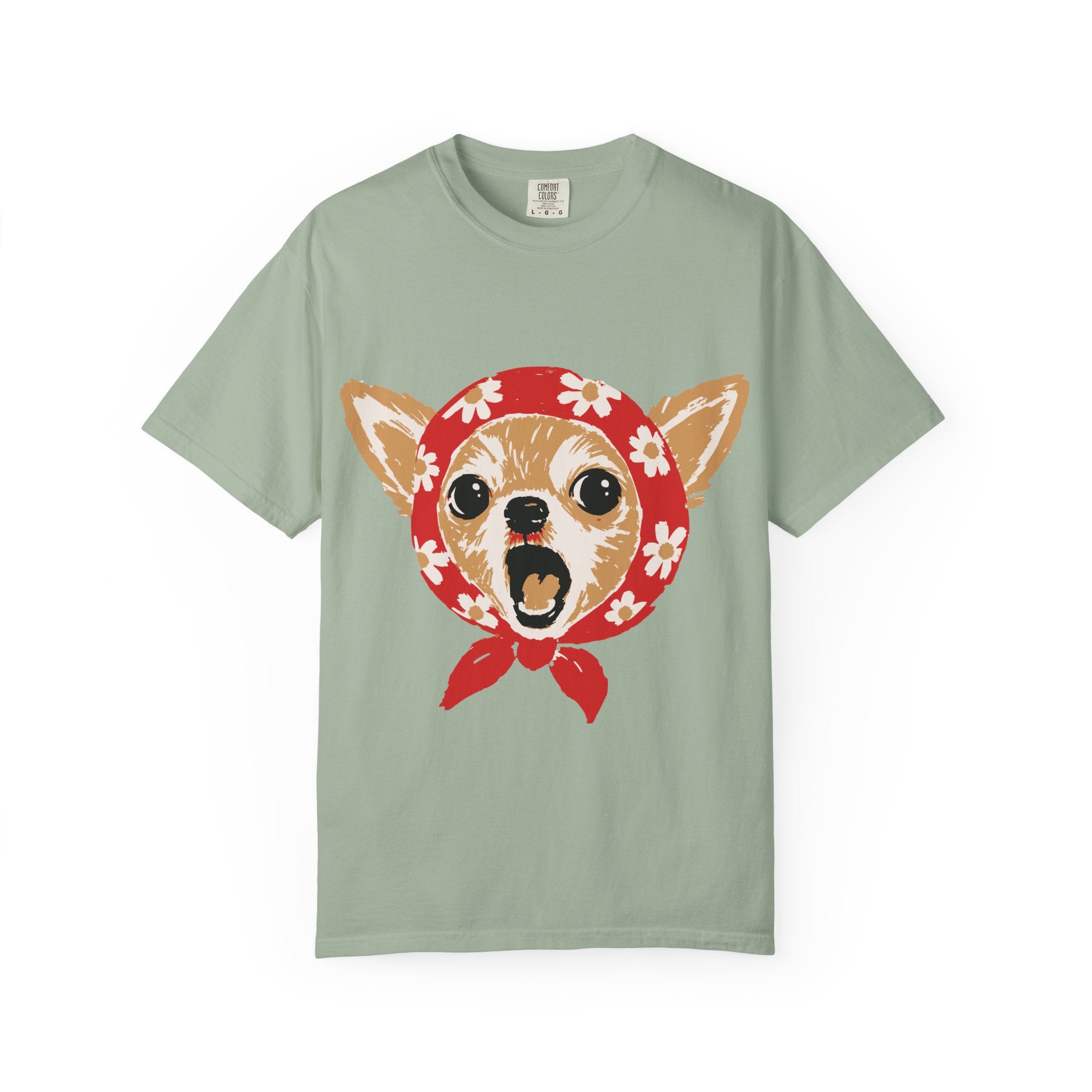 Chihuahua Bandana T-Shirt — Cute Vintage Dog Face Tee