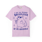 Breadloser T-Shirt — "I Am the Primary Breadloser of My Household" Cartoon Rat Tee