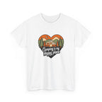 Camping Is My Happy Place T-Shirt — Heart Camper Graphic Tee for Outdoor Lovers