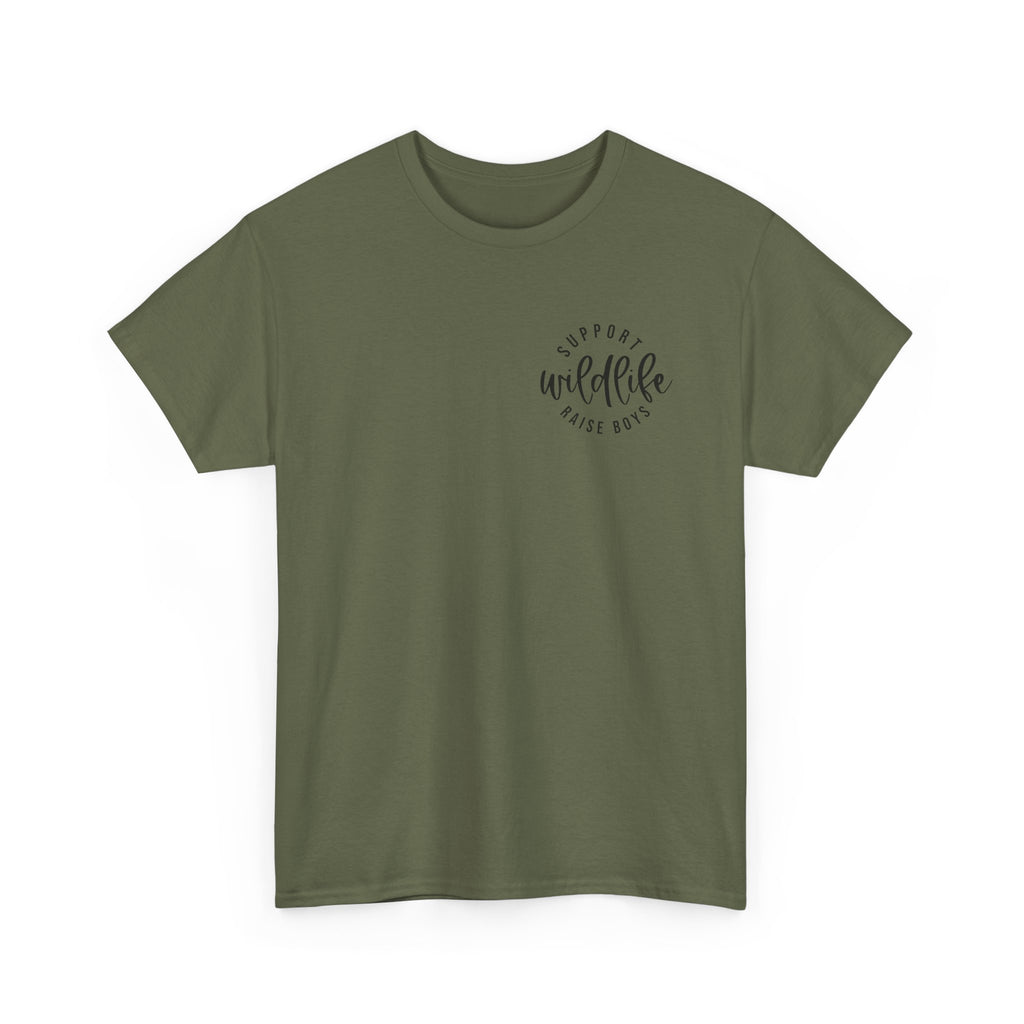 Wildlife Mom T-Shirt — Retro Script "Proud Wildlife Rescue Mom" Tee