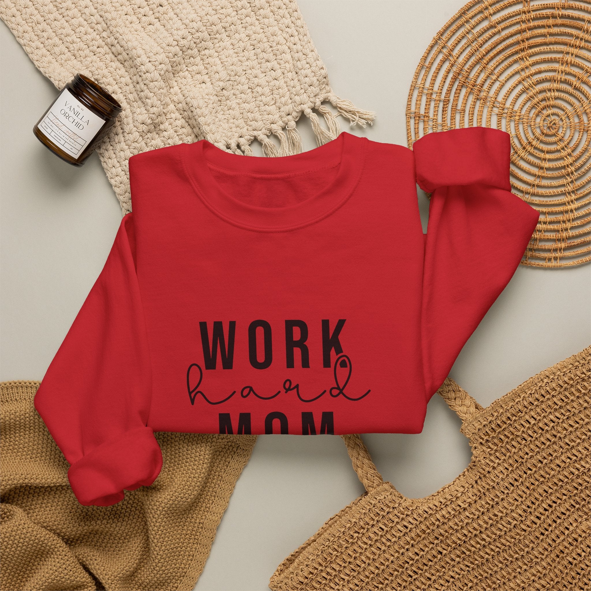 Work Hard Mom Harder Crewneck