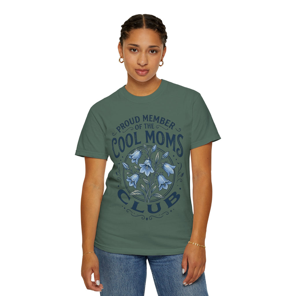 Cool Moms Club T-Shirt – “Proud Member of the Cool Moms Club” Floral Tee