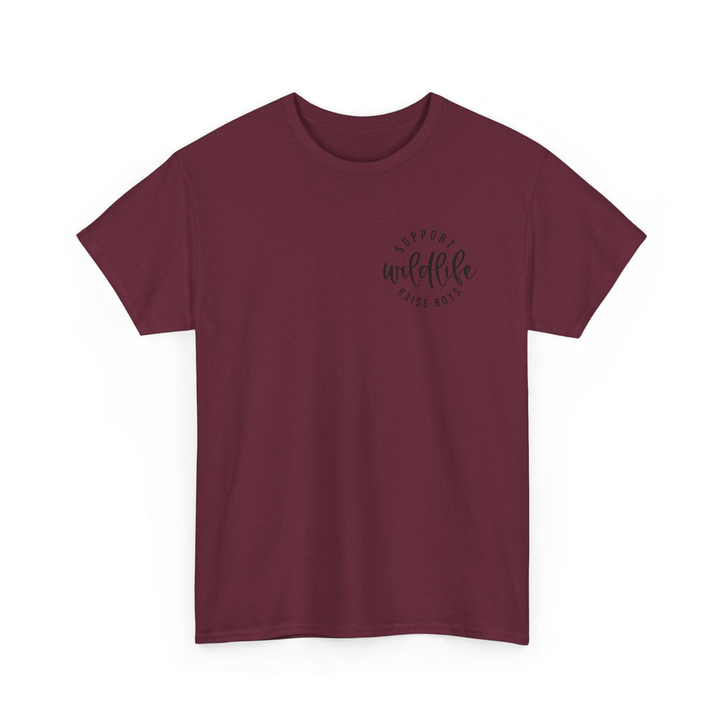 Wildlife Mom T-Shirt — Retro Script "Proud Wildlife Rescue Mom" Tee