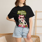 Matcha Girlie T-Shirt — Cute Cat Drinking Matcha Graphic Tee
