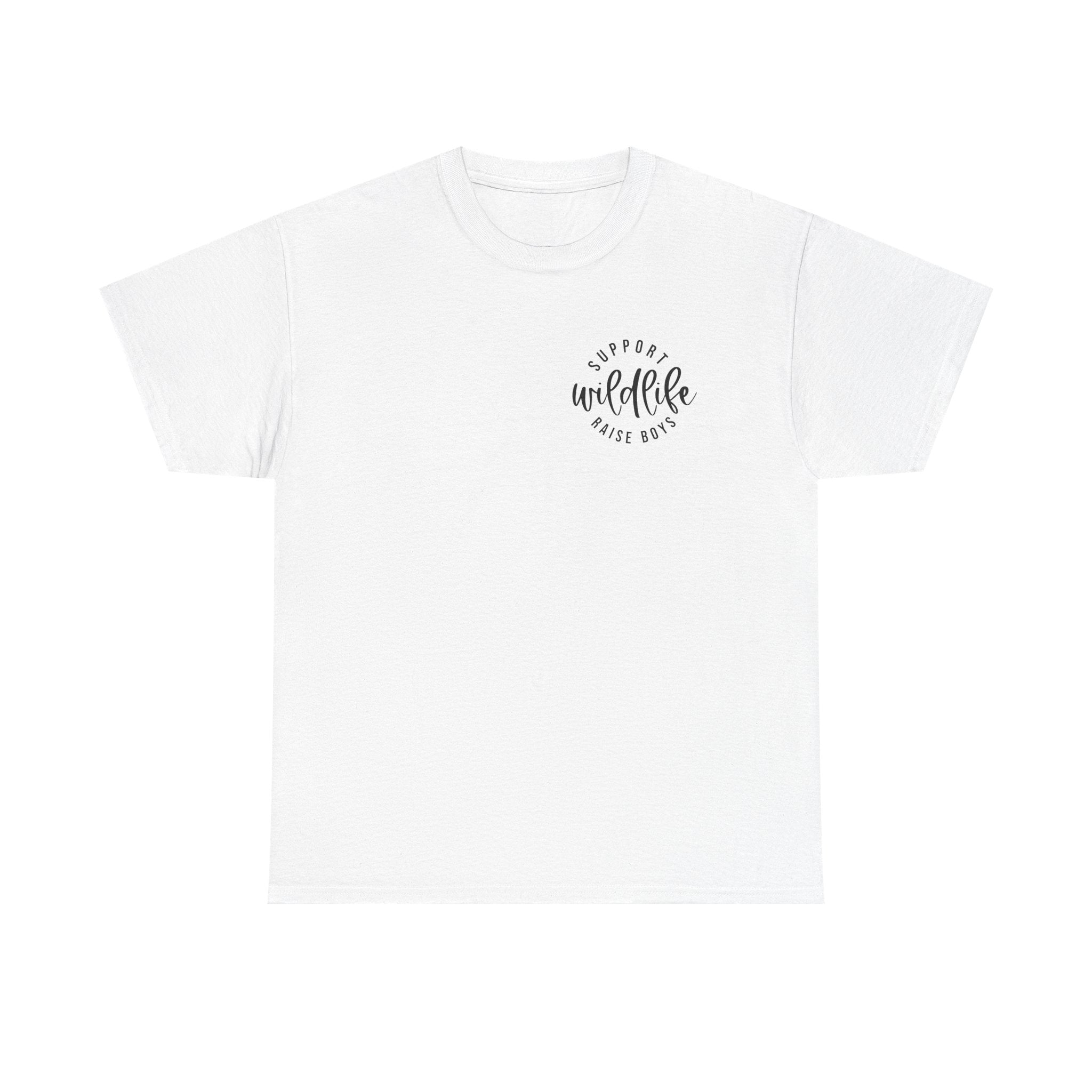 Wildlife Mom T-Shirt — Retro Script "Proud Wildlife Rescue Mom" Tee