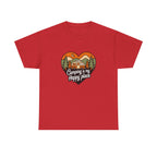 Camping Is My Happy Place T-Shirt — Heart Camper Graphic Tee for Outdoor Lovers