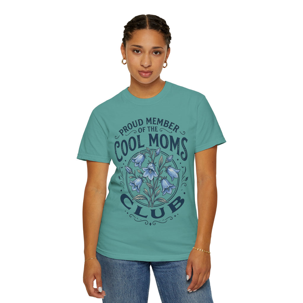 Cool Moms Club T-Shirt – “Proud Member of the Cool Moms Club” Floral Tee