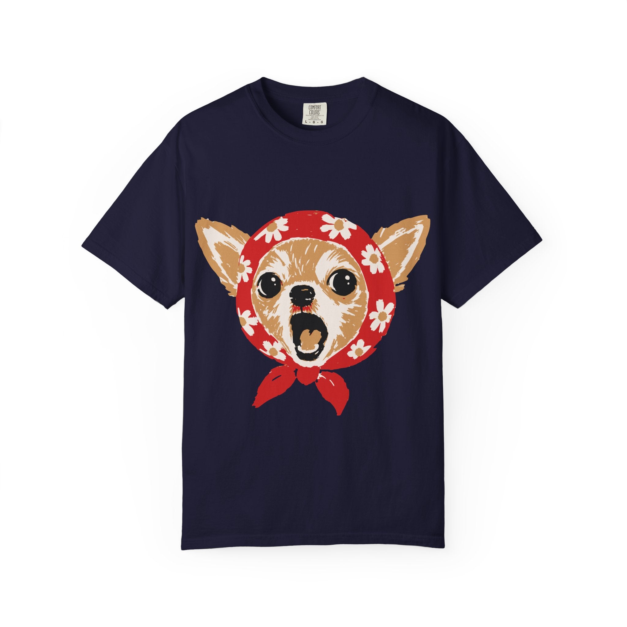 Chihuahua Bandana T-Shirt — Cute Vintage Dog Face Tee