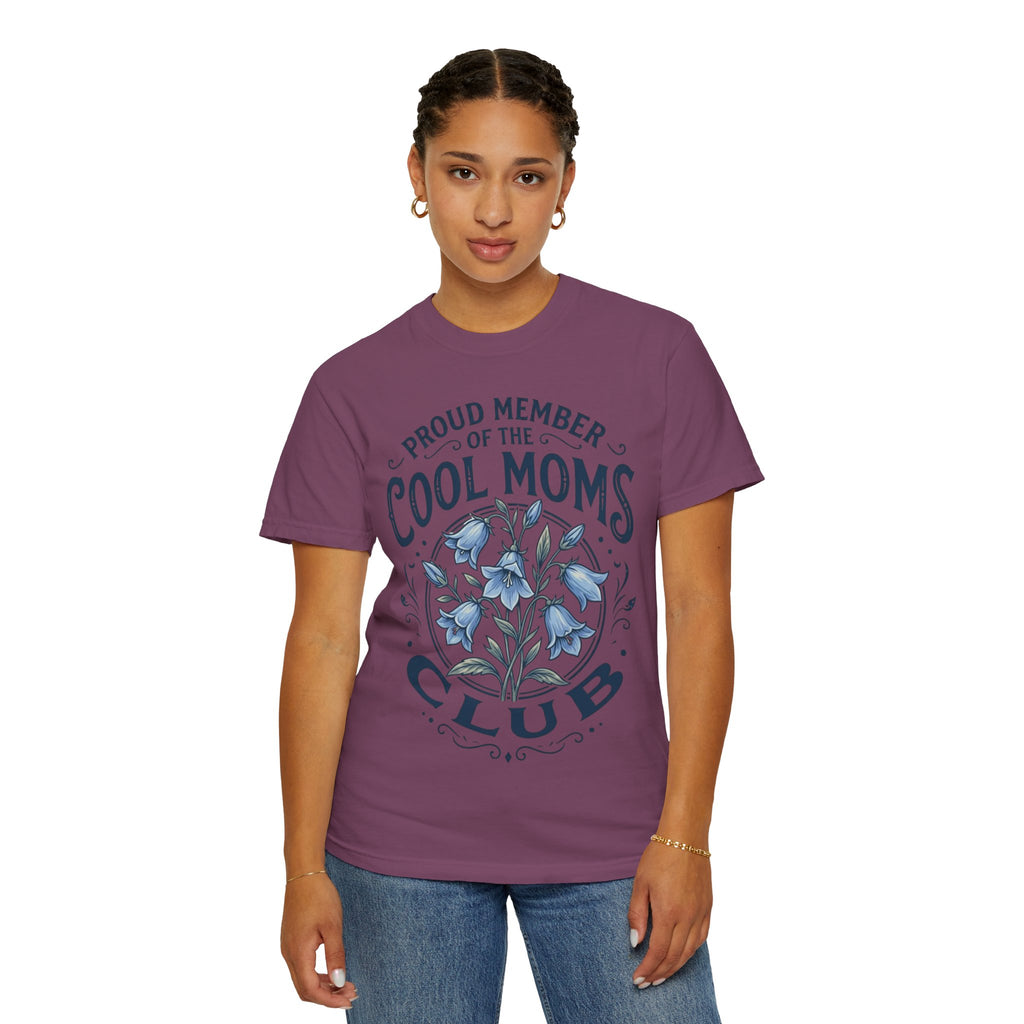 Cool Moms Club T-Shirt – “Proud Member of the Cool Moms Club” Floral Tee