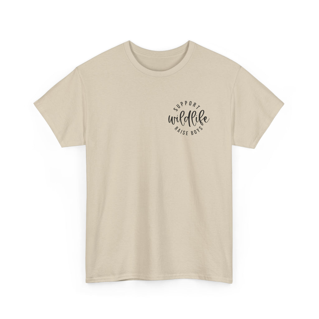 Wildlife Mom T-Shirt — Retro Script "Proud Wildlife Rescue Mom" Tee