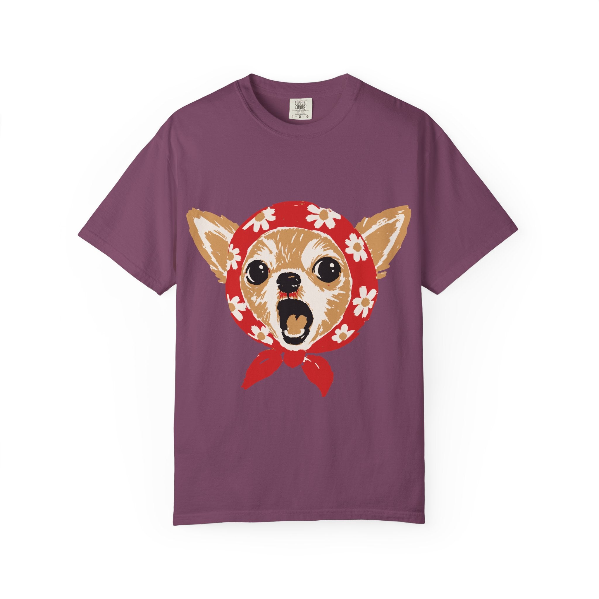 Chihuahua Bandana T-Shirt — Cute Vintage Dog Face Tee