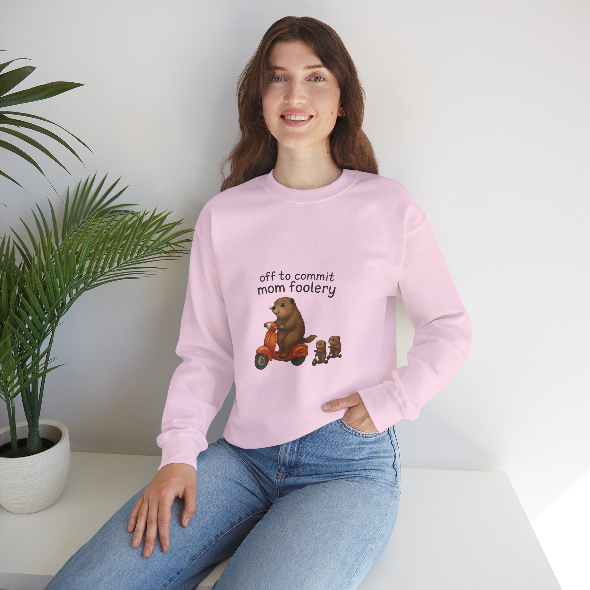 Off to Commit Mom Foolery Crewneck