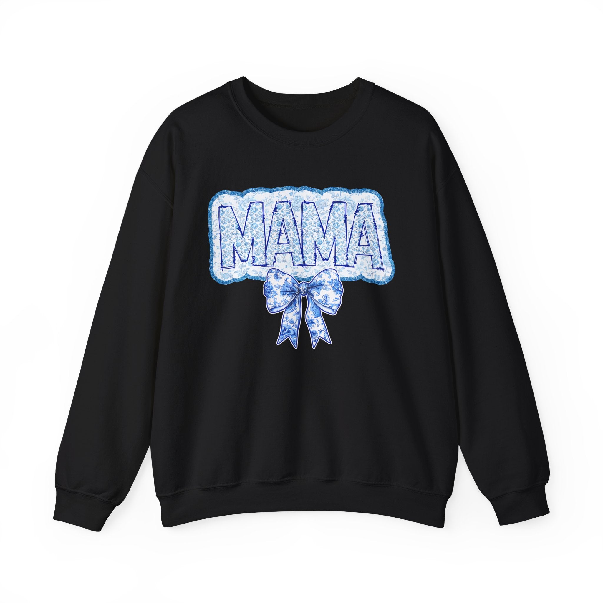 Mama Floral Bow Crewneck Sweatshirt