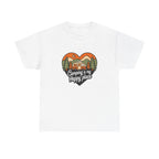 Camping Is My Happy Place T-Shirt — Heart Camper Graphic Tee for Outdoor Lovers