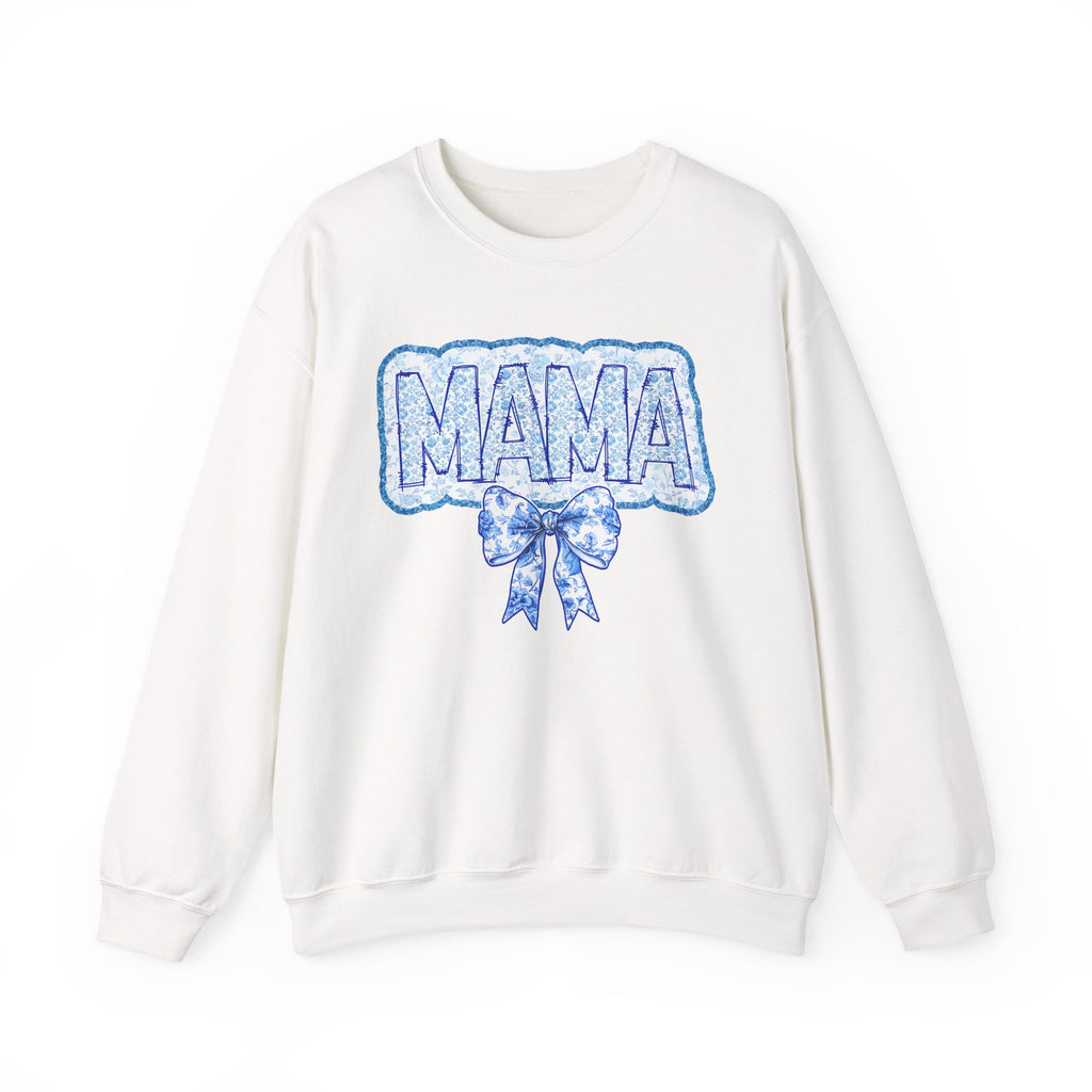 Mama Floral Bow Crewneck Sweatshirt