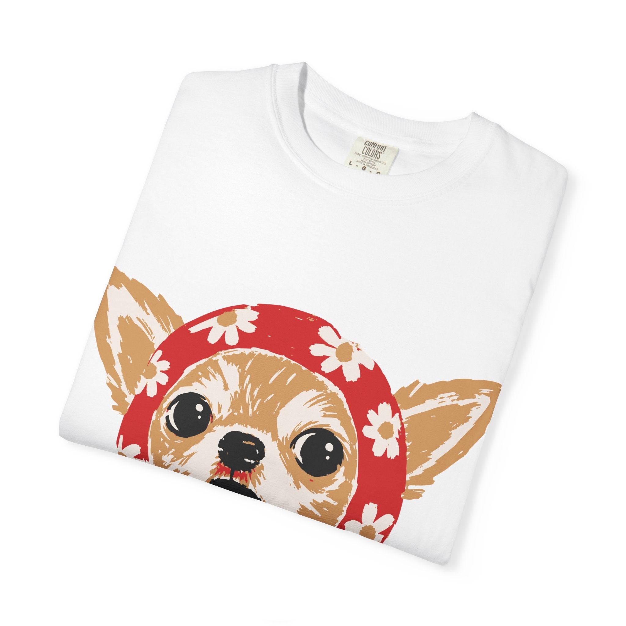 Chihuahua Bandana T-Shirt — Cute Vintage Dog Face Tee