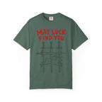 May Luck Find You T-Shirt — Lucky Rabbit & Swords Graphic Tee
