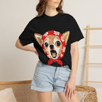 Chihuahua Bandana T-Shirt — Cute Vintage Dog Face Tee