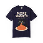 More Spaghetti Cat T‑Shirt — Cute Black Cat Eating Pasta Graphic Tee