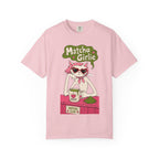 Matcha Girlie T-Shirt — Cute Cat Drinking Matcha Graphic Tee
