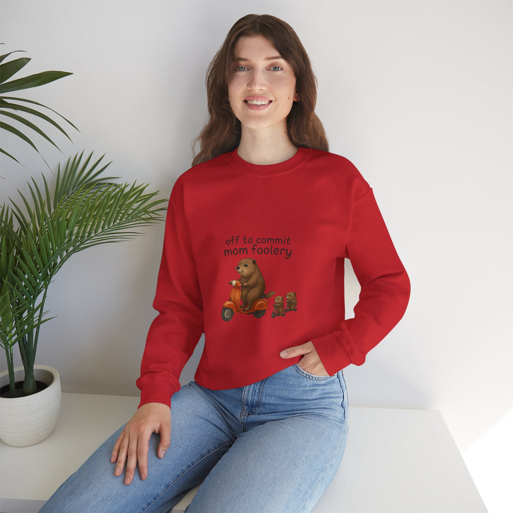 Off to Commit Mom Foolery Crewneck