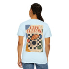 Cafe Culture T-Shirt — Retro Coffee & Croissant Vintage Poster Tee