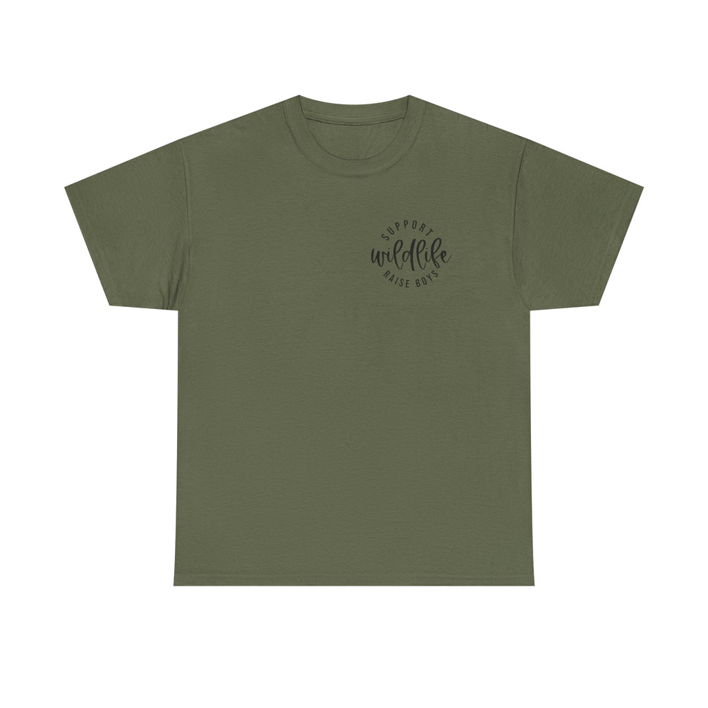 Wildlife Mom T-Shirt — Retro Script "Proud Wildlife Rescue Mom" Tee