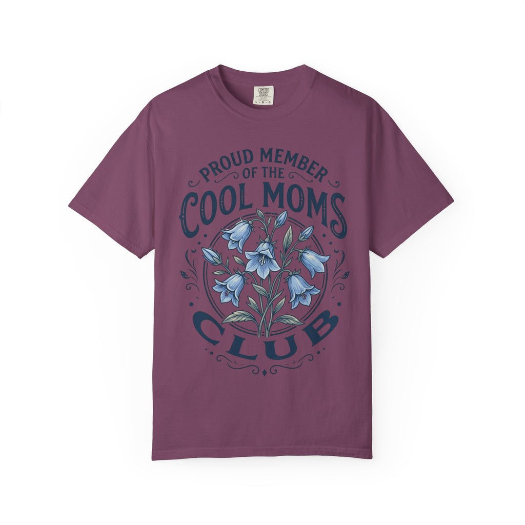 Cool Moms Club T-Shirt – “Proud Member of the Cool Moms Club” Floral Tee