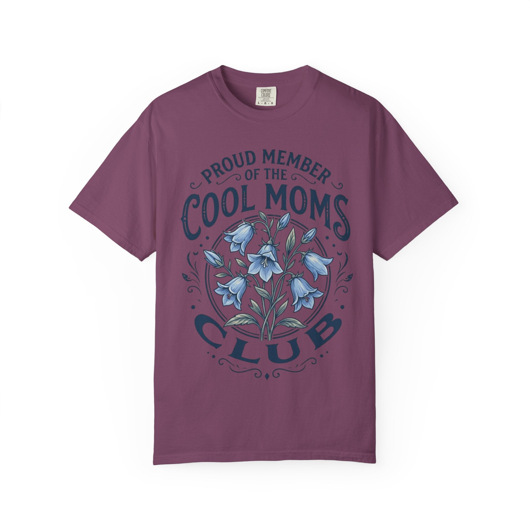 Cool Moms Club T-Shirt – “Proud Member of the Cool Moms Club” Floral Tee