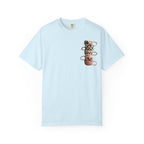 Cafe Culture T-Shirt — Retro Coffee & Croissant Vintage Poster Tee