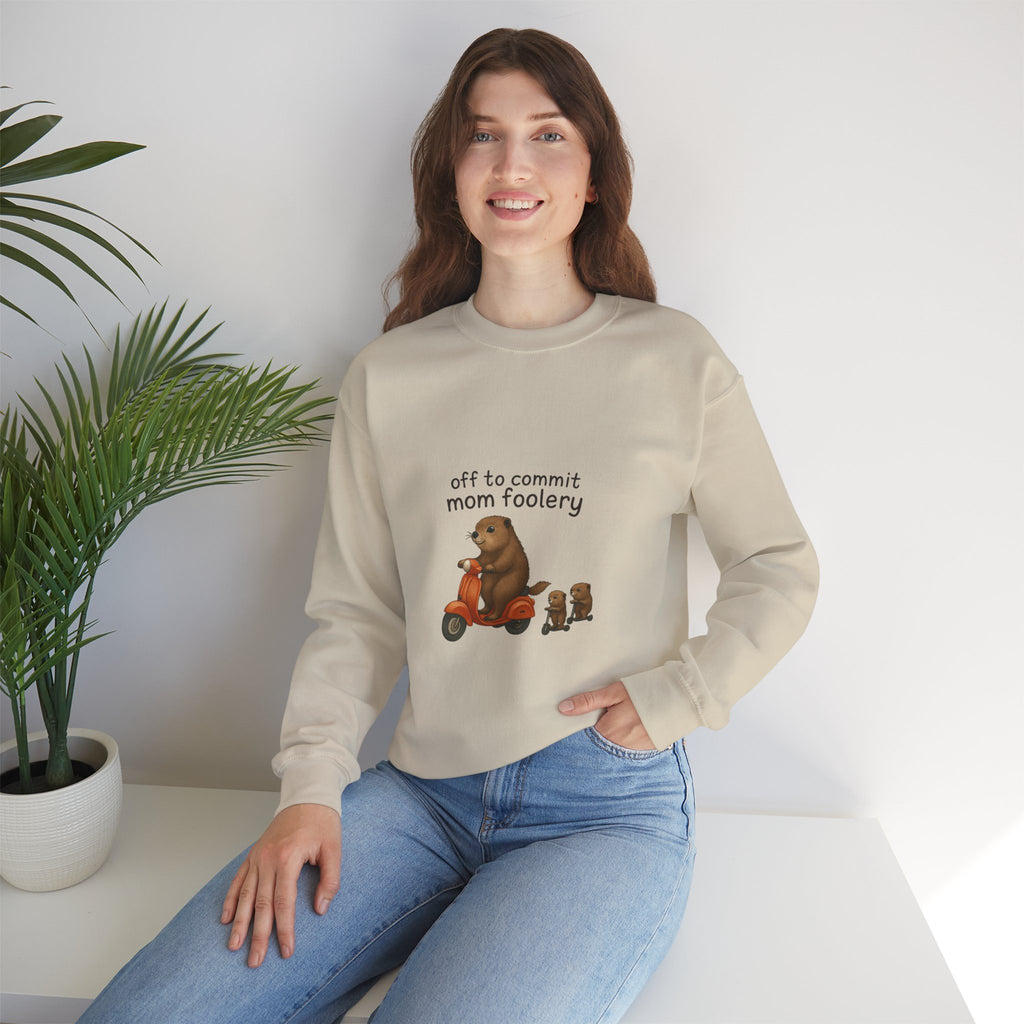 Off to Commit Mom Foolery Crewneck
