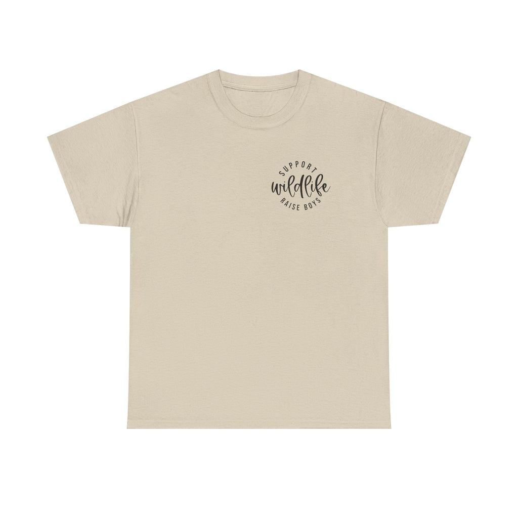 Wildlife Mom T-Shirt — Retro Script "Proud Wildlife Rescue Mom" Tee