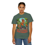 Mom Foolery Scooter Bear T-Shirt — "Off to Commit Mom Foolery" Graphic Tee
