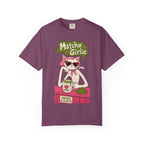 Matcha Girlie T-Shirt — Cute Cat Drinking Matcha Graphic Tee