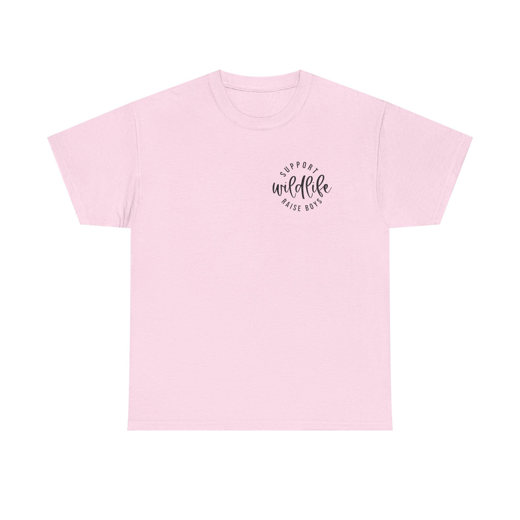 Wildlife Mom T-Shirt — Retro Script "Proud Wildlife Rescue Mom" Tee