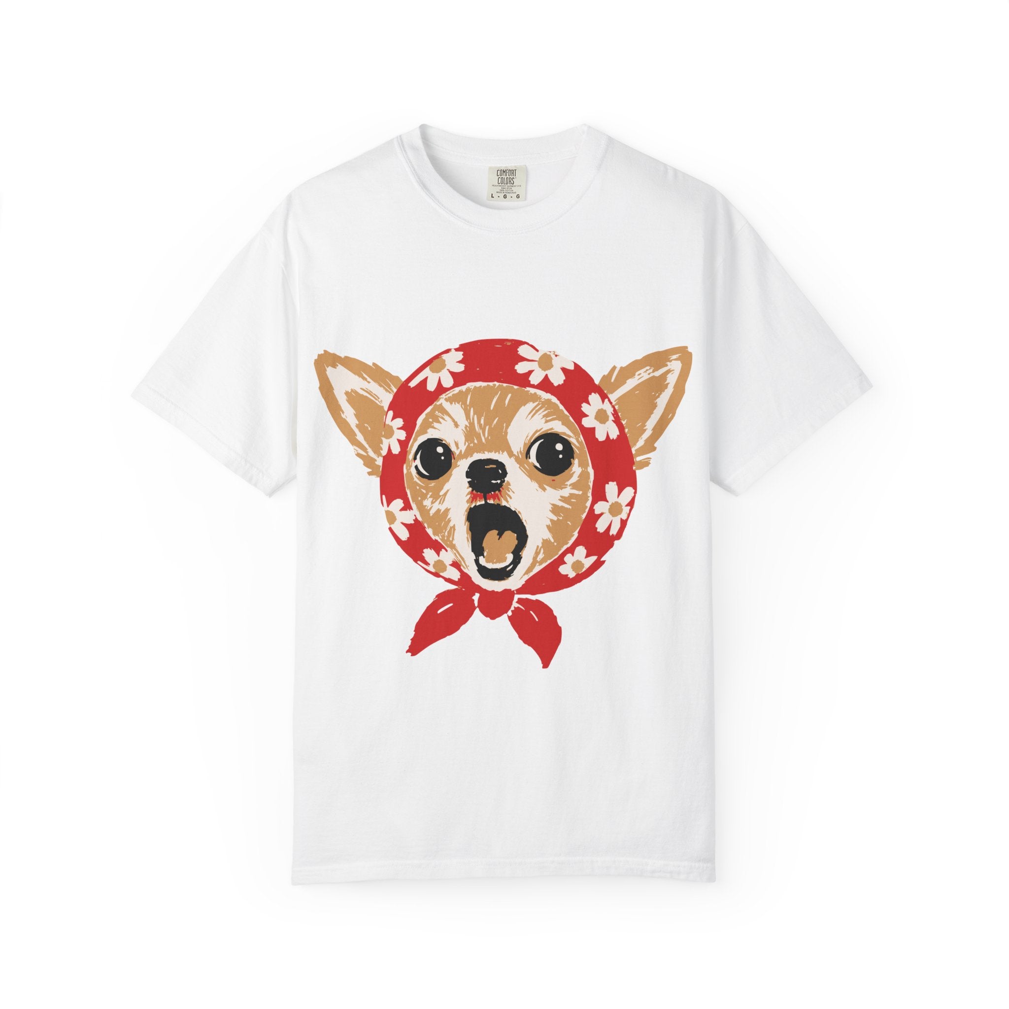 Chihuahua Bandana T-Shirt — Cute Vintage Dog Face Tee