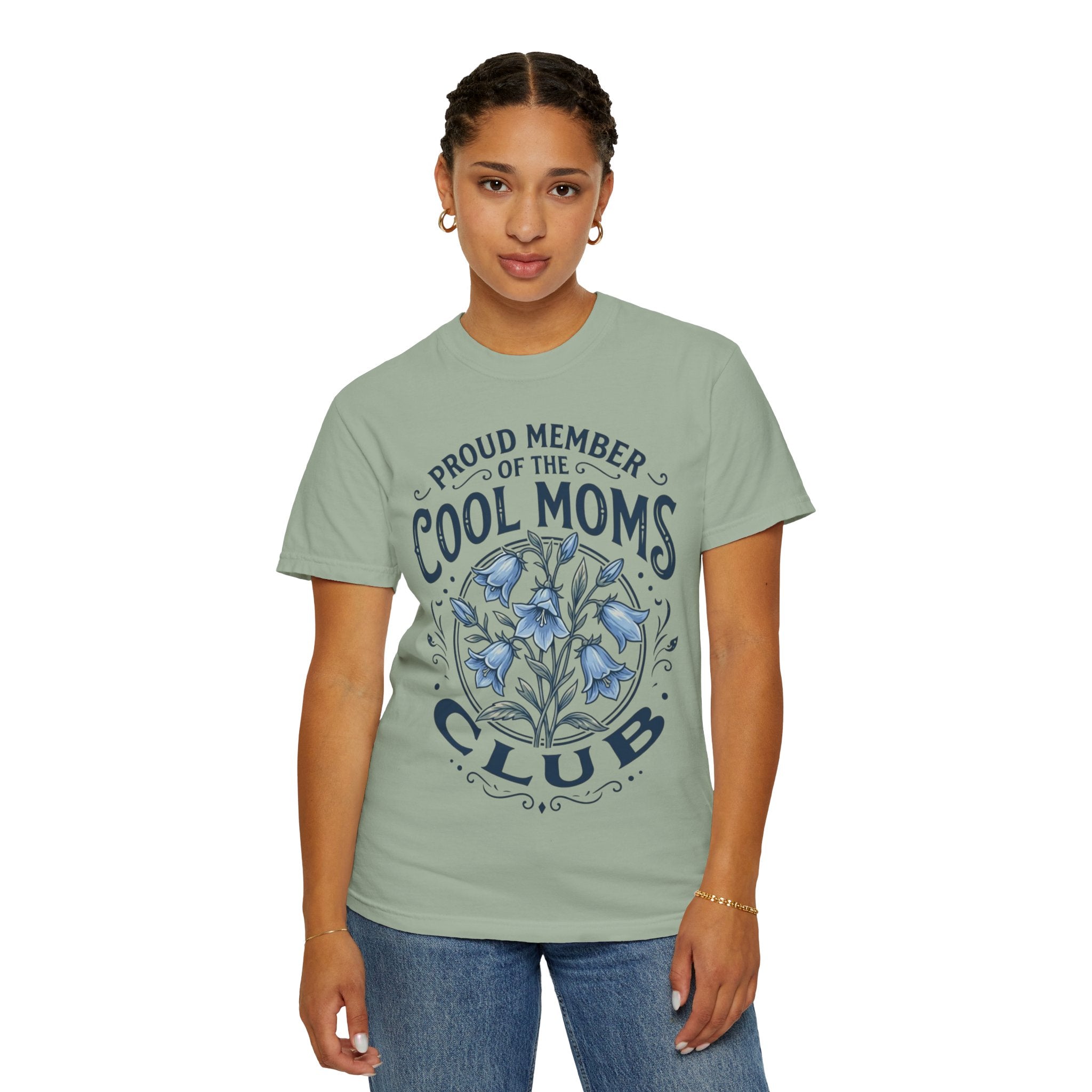 Cool Moms Club T-Shirt – “Proud Member of the Cool Moms Club” Floral Tee