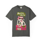 Matcha Girlie T-Shirt — Cute Cat Drinking Matcha Graphic Tee