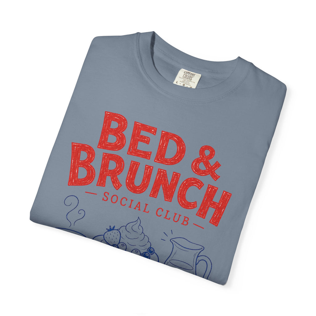 Bed & Brunch T-Shirt — "Coffee Please!" Retro Breakfast Graphic Tee