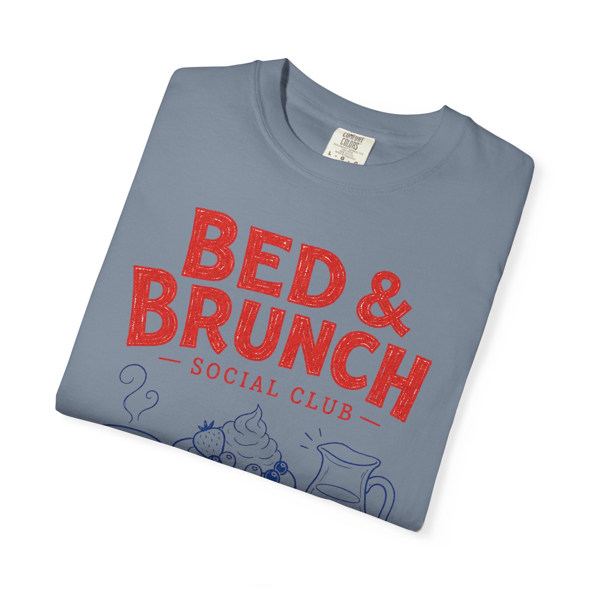 Bed & Brunch T-Shirt — "Coffee Please!" Retro Breakfast Graphic Tee