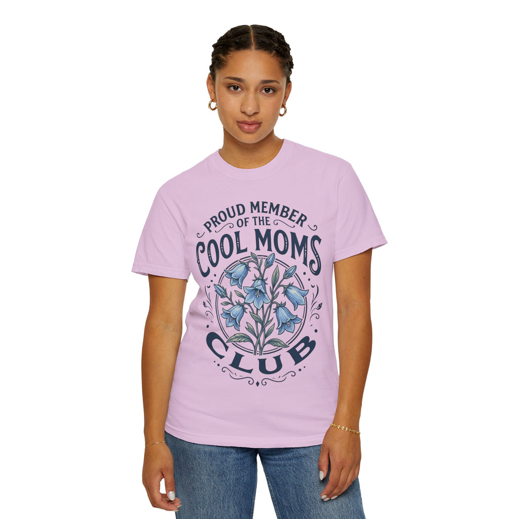 Cool Moms Club T-Shirt – “Proud Member of the Cool Moms Club” Floral Tee