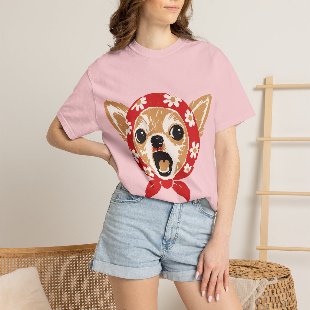Chihuahua Bandana T-Shirt — Cute Vintage Dog Face Tee
